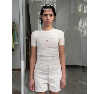 【现货】丹麦Baserange Heart Short Sleeve Undyed有机棉 短袖女