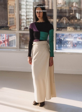 【预】丹麦Baserange Venn Skirt Undyed 柞蚕丝 纯色休闲 半身裙