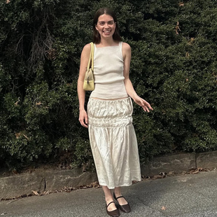 【特享6折】西班牙RUS 春夏 Junko Chalk 有机棉 吊带上衣 针织