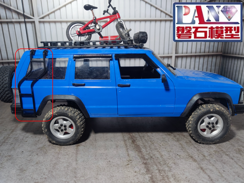 莽牛模型MN78切诺基改装爬梯装饰件，外观心情件