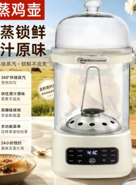 8L养生蒸鸡壶多功能大容量家用烧水炉炖煮餐厅商用花茶中药玻璃桶