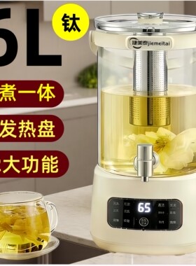捷美泰6L养生壶大容量花茶壶2026新款钛烧水炖煮一体中药壶鸡煲桶