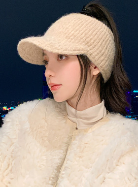 艾凝雪秋季大檐秋冬季保暖帽子