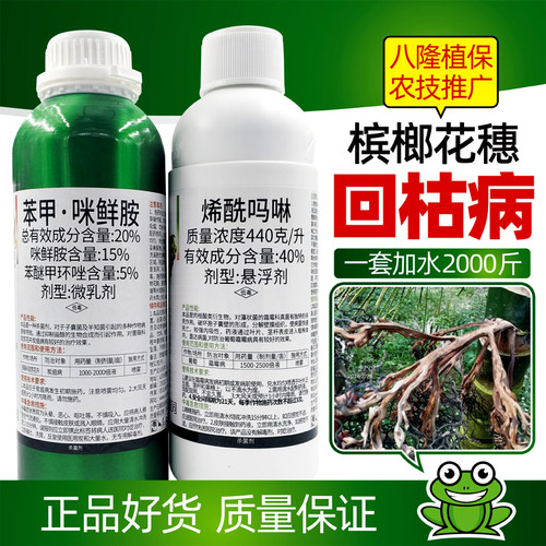 槟榔花穗回枯病穗枯病炭疽病杀菌剂槟落果杀菌剂技术推广组合