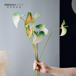 红掌花烛安祖花摄影师拍摄常用高级仿真掌现代风设计爱用造景花材