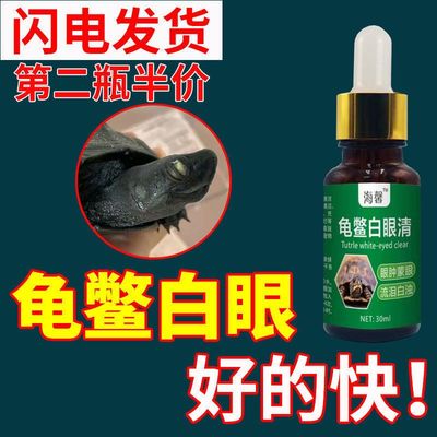 乌龟白眼病专用药眼睛白膜肿胀睁不开眼腐皮烂甲预防清洁护理通用