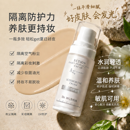 磨皮滤镜|依克多因隔离霜控油提亮遮瑕隐毛孔 素颜妆前乳敏肌轻薄