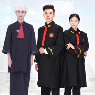 出租律师袍律师服男女款法官服标准律师服装带领徽章毕业季租赁