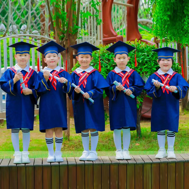 儿童博士服幼儿园毕业照服装出租 小学毕业照博士服新款租赁