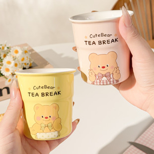可爱小熊卡通马克杯陶瓷茶杯休闲饮品杯TEA BREAK