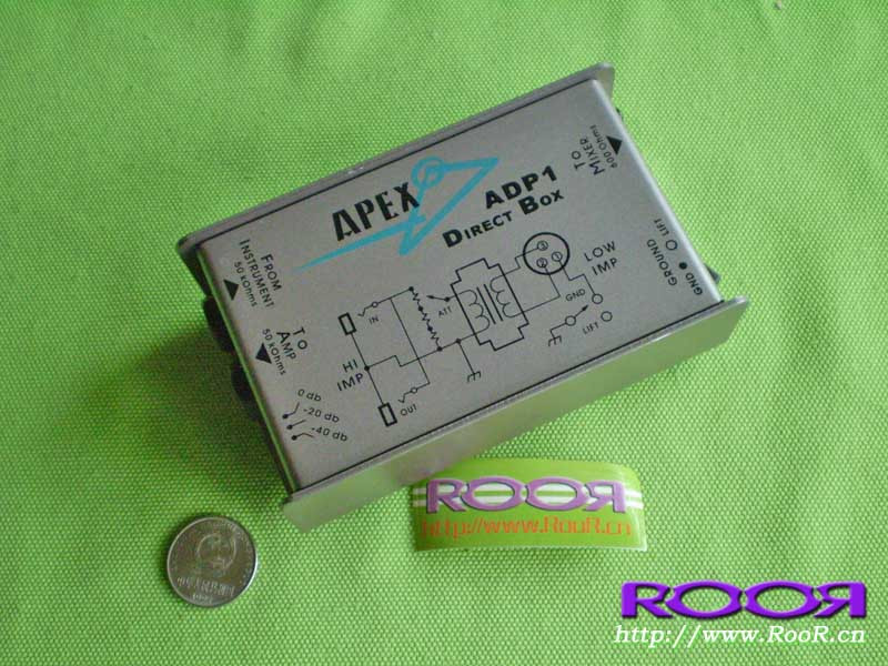 RooR APEX ADP1 Direct Box DI盒DIRECT BOX 阻抗变换DI效果