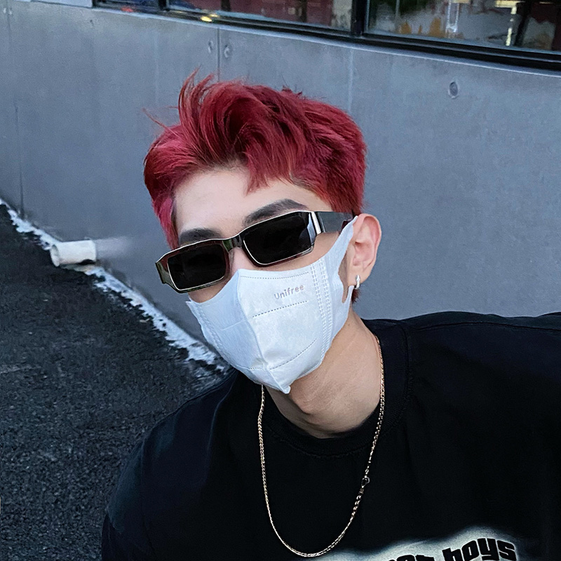 圆脸欧美金属复古风长方形太阳镜