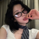 防蓝光镜 复古镜框方圆脸显脸小时尚 gm新款 黑框猫眼眼镜女御姐个性