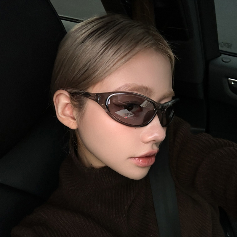 欧美风墨镜女2025新款高级感朋克发箍骑行护目镜太阳眼镜防紫外线