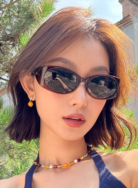 欧美方形大框墨镜女方圆脸显瘦街拍凹造型夏季度假防晒遮阳太阳镜