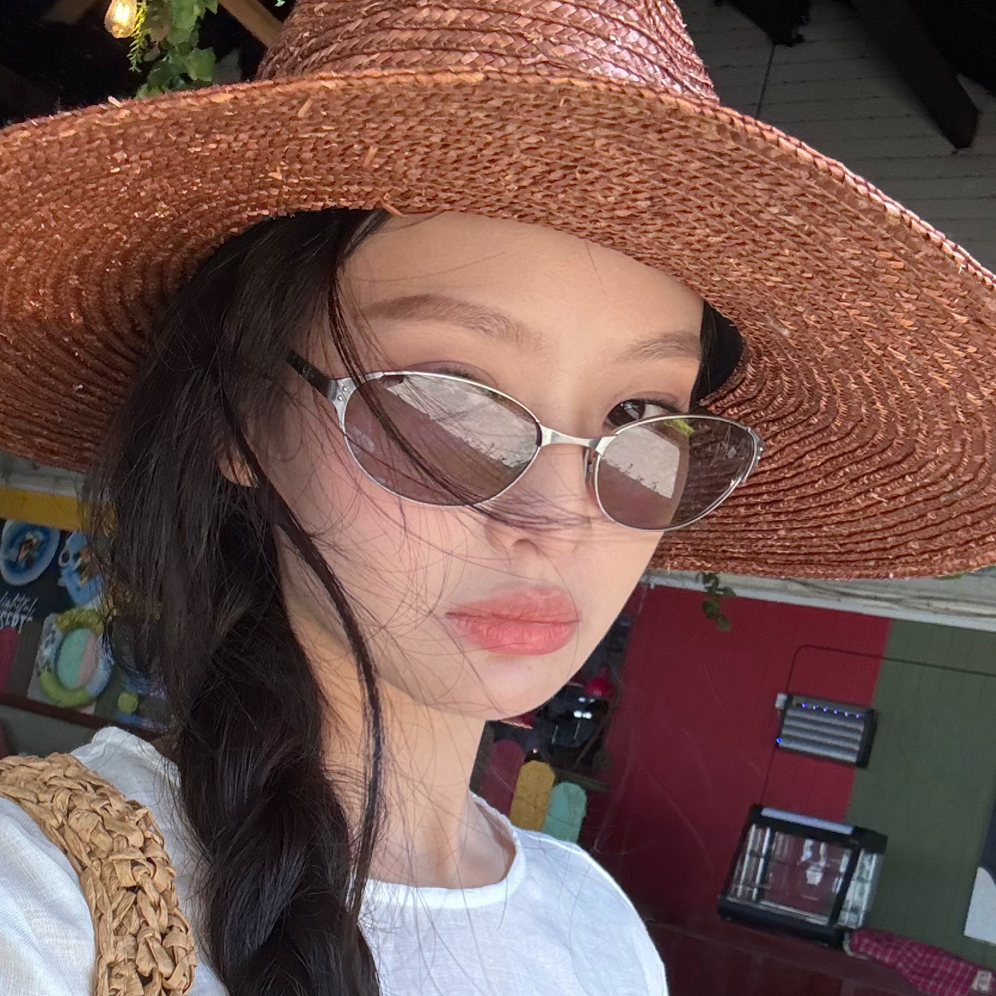 复古金属老钱风猫眼墨镜女显脸小港风网红同款夏季时尚遮阳太阳镜