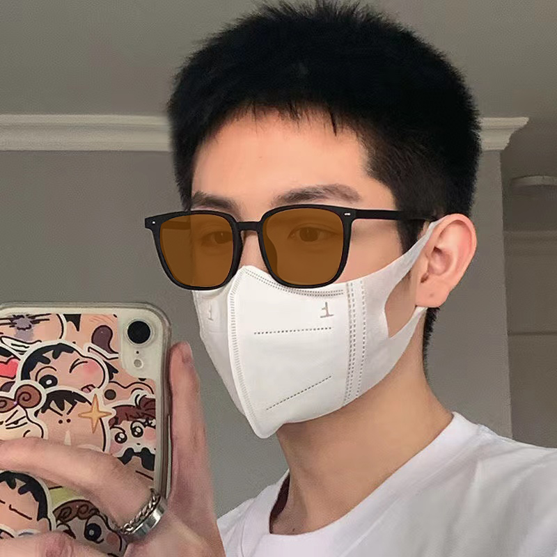 网红同款防紫外线变色近视太阳镜