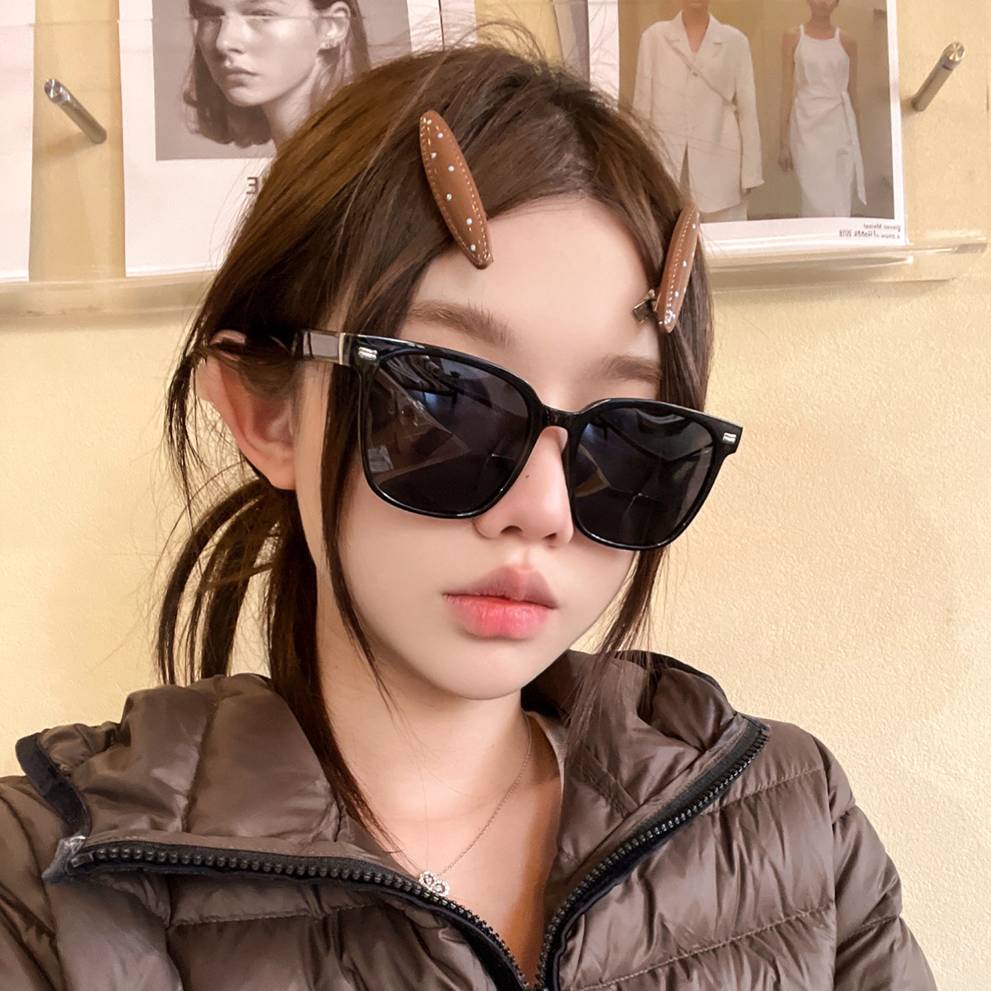 2026新款时尚TR90超轻偏光太阳镜女款方形大框显脸小防紫外线墨镜