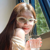 gm新款 复古猫眼墨镜女潮气质防紫外线方圆脸显瘦凹造型个性 太阳镜