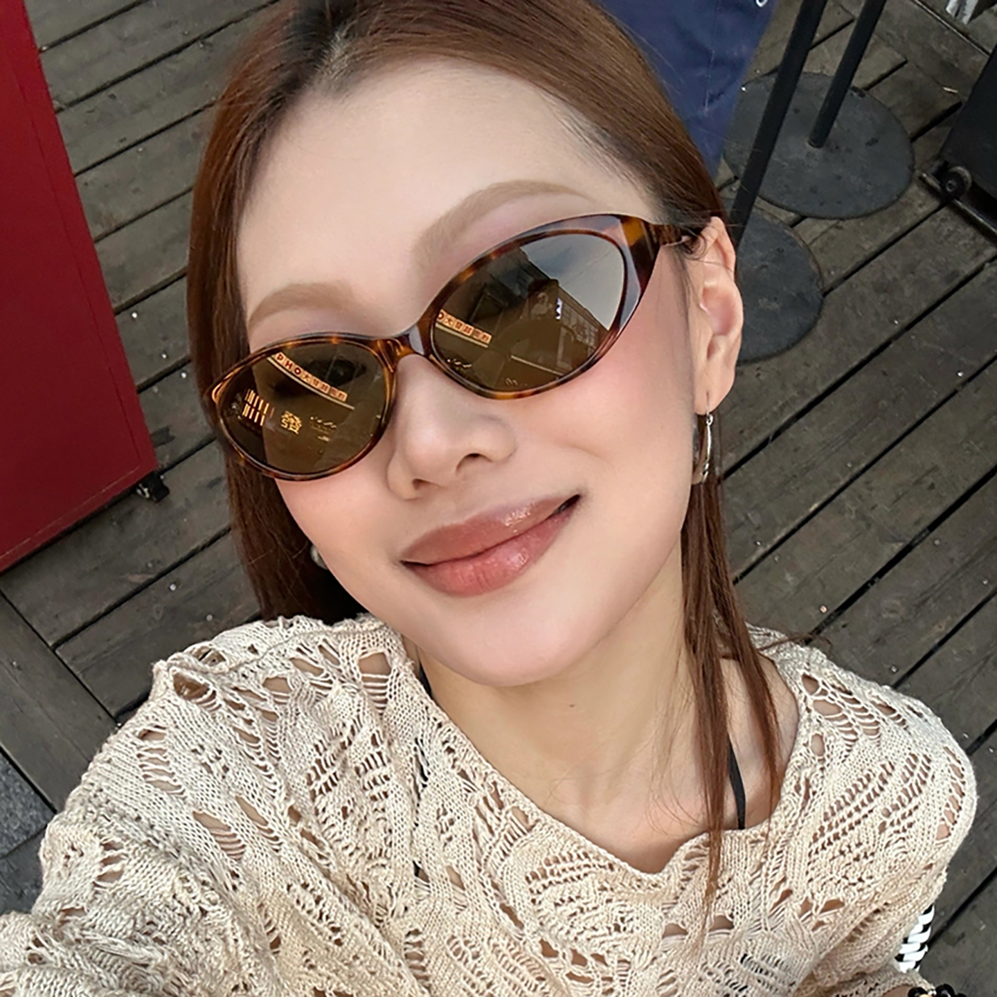欧美豹纹GM猫眼墨镜女个性方圆脸复古太阳镜辣妹夏季凹造型眼镜潮