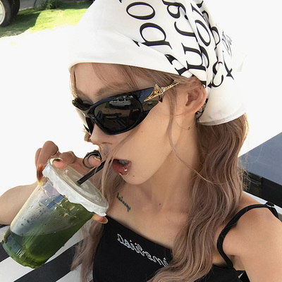 个性Y2K时髦未来感太阳镜美式