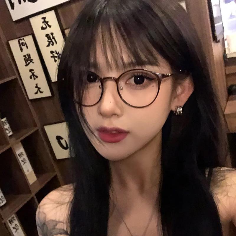 复古日系黑框防蓝光镜