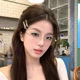 2024新款 清冷感韩系半框眼镜女学生高级感显脸小防蓝光镜可配度数