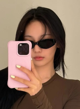 宁艺卓同款猫眼墨镜女款潮方圆脸遮颧骨显脸小夏季遮阳太阳眼镜潮