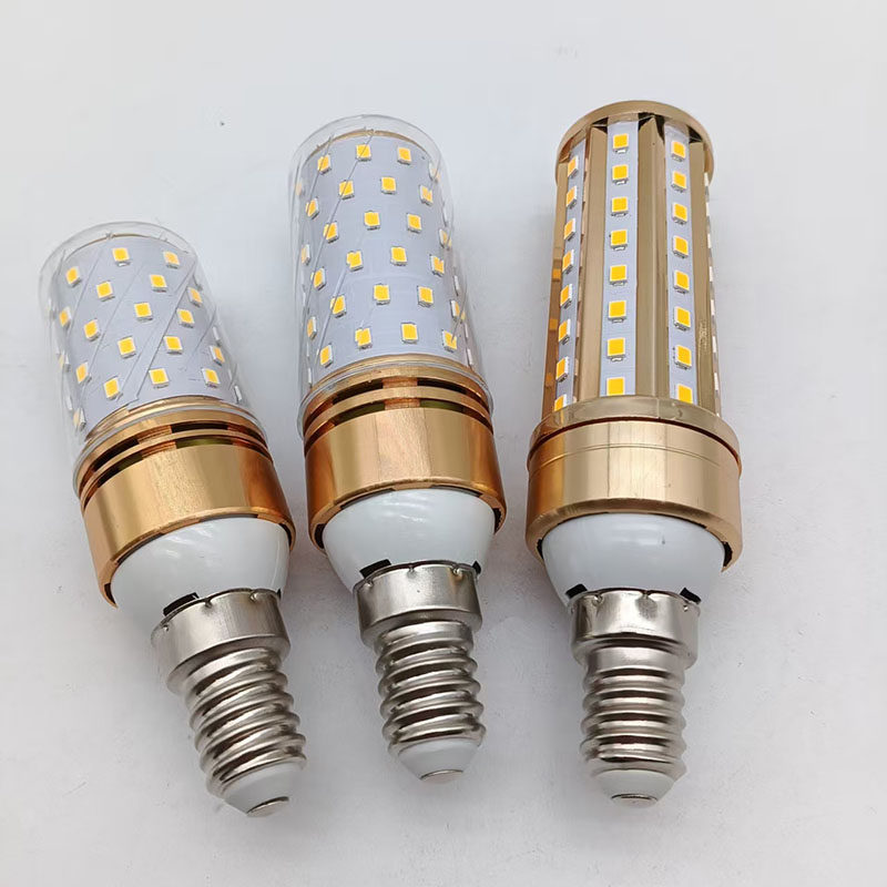 led灯泡白光玉米灯家用照明灯超亮节能灯水晶吊灯e14螺口电灯20W