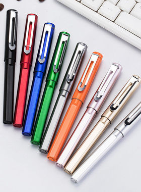 商务签字笔定制印刷 烤漆中性笔订制可印logo 激光雕刻名字