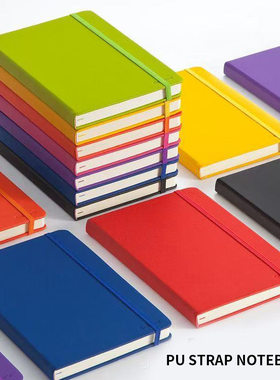 Cross-border notebook custom logo Amazon A5 hard cover strap