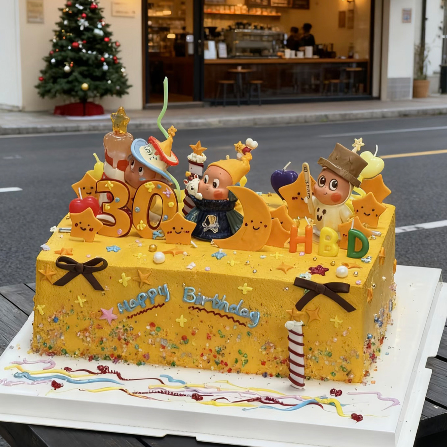 星星人可爱宝宝周岁百天男女孩满月生日蛋糕北京上海杭州成都重庆