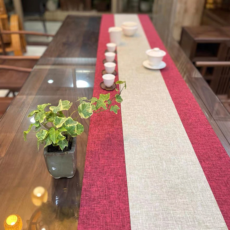 中式简约禅意麻纹防水桌旗茶盘垫茶桌布艺干泡茶旗电视柜茶席套装,居家布艺,茶席,淘宝优惠券,粉丝福利购,淘宝优惠卷