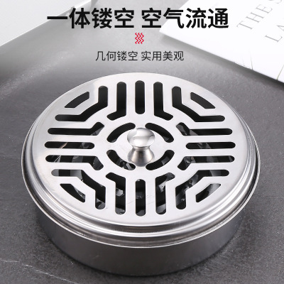 加厚加大蚊香盒带盖家用防火防烫三角蚊香架接灰盘户外便携蚊香盘