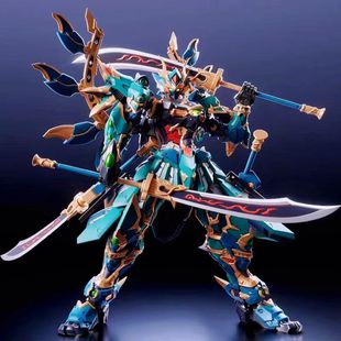 高达模型乐高积木三国摩动核吕布关羽白虎阿修罗玩具手办拼装盲盒