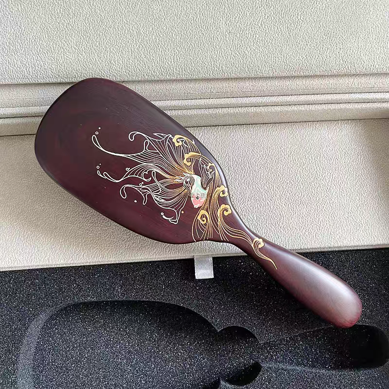 谭木匠 新品3.8节鲤跃 护发梳 檀木送女友送长辈