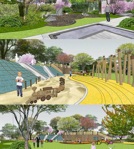 上海建发央玺新中式景观示范区SU精细全模型sketchup草图大师素材