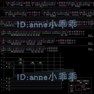 变配电室布置消防弱电配电箱低压配电系统图电气总图CAD施工图纸