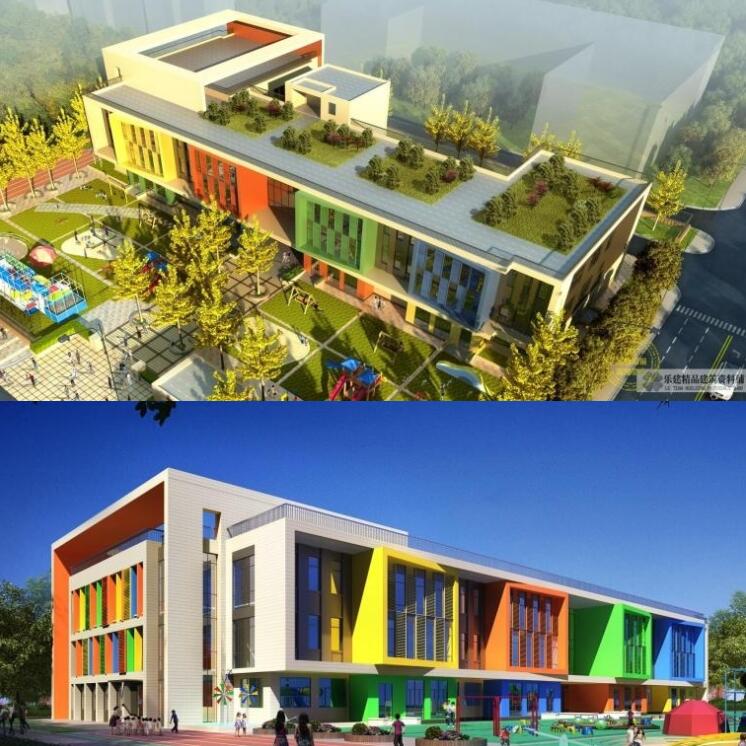 幼儿园早教中心托儿所建筑设计CAD施工图草图大师SU模型平面立面