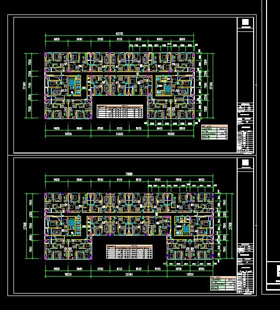高层住宅公寓酒店式公寓soho户型loft公寓户型建筑设计cad平面图