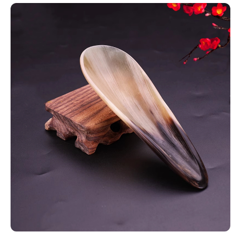 天然牛角刮痧片牛角筒面部颈部