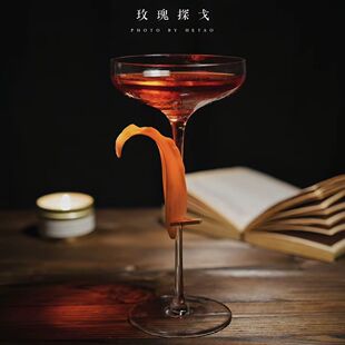 水晶玻璃日式木村系列高脚鸡尾酒杯 阔口干马天尼酒杯 扩口香槟杯