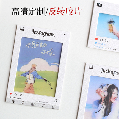 来图定制ins风反转胶片光影小卡