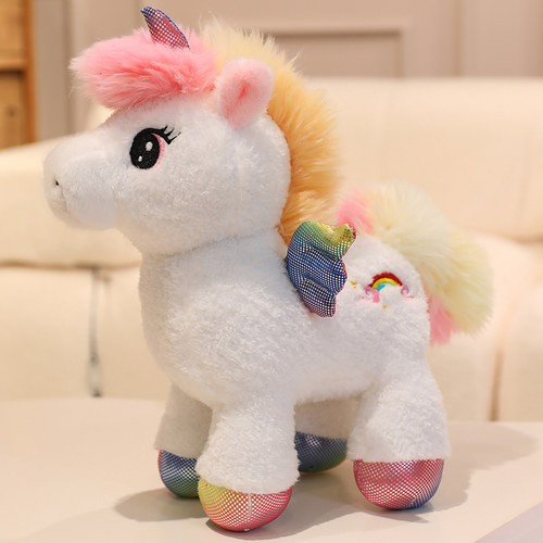 2026马年吉祥物毛绒玩具彩虹小马玩偶生肖马布娃娃公司年会礼物