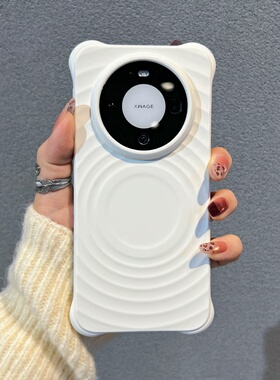 卡曼基适用华为mate80手机壳防摔新款mate80promax磁吸保护套软液态硅胶mate80pro简约纯色cas波漾壳纹理白色