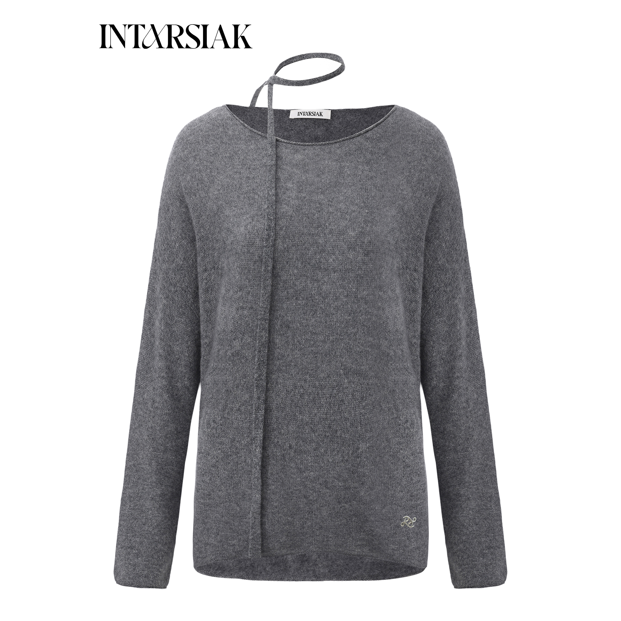 【INTARSIAK针织设计师品牌】柔絮 云朵纯羊绒卷边打底衫针织衫