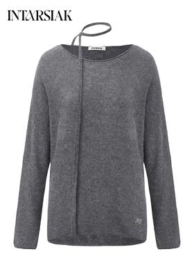 【INTARSIAK针织设计师品牌】柔絮 云朵纯羊绒卷边打底衫针织衫