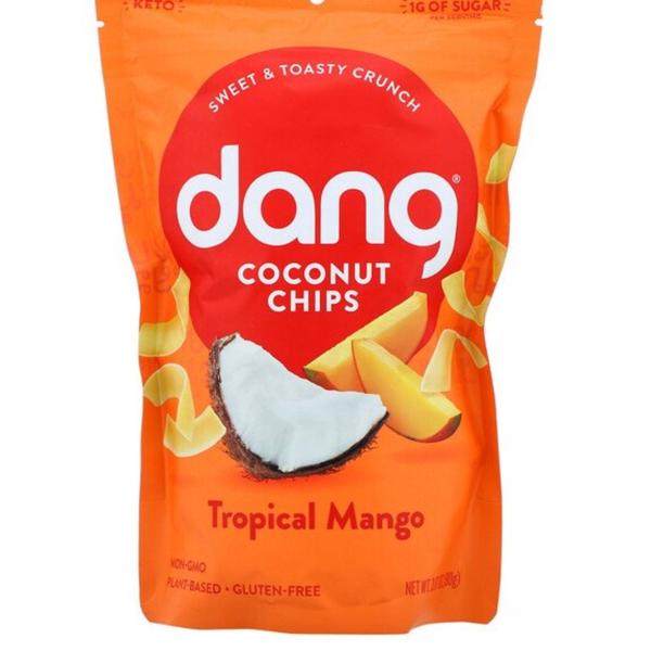 泰国Dang 烤椰子片美味香脆零食原味焦糖海盐热带芒果味无麸质90g
