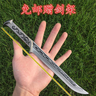龙泉刀剑精灵王短刀剑防身短剑装饰品摆件短刀玩具道具摆件未开刃