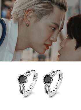 我们之间BounPrem麻绳同款耳圈耳环复古轻奢高级感锆石耳扣耳钉潮